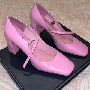Jeffrey Campbell Pink Mary Jane Heels Size US 11